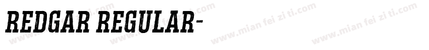 Redgar Regular字体转换